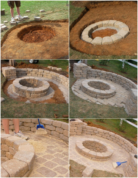 30 простых примеров: как самому сделать кострище в саду