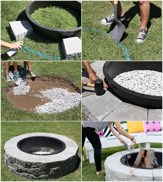 30 простых примеров: как самому сделать кострище в саду