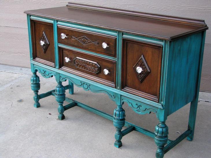 7 вариантов реставрации старого буфета