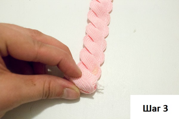 Цветок из тесьмы своими руками