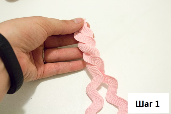 Цветок из тесьмы своими руками