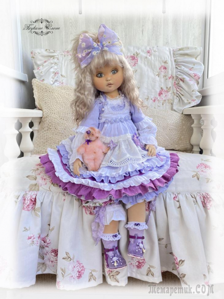 Душечка, коллекционная текстильная кукла