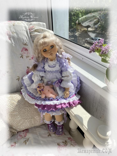 Душечка, коллекционная текстильная кукла
