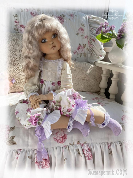 Душечка, коллекционная текстильная кукла