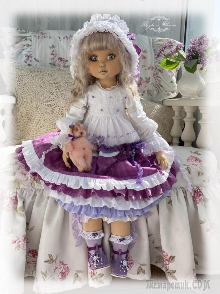 Душечка, коллекционная текстильная кукла