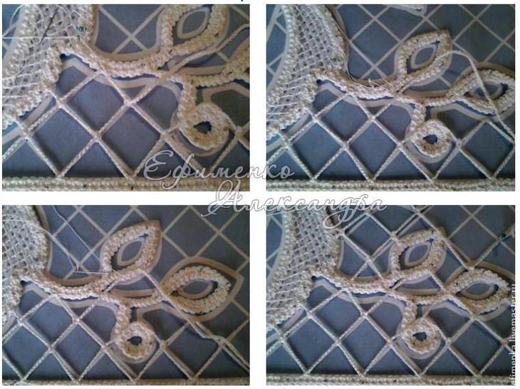 Мастер-класс: изголовье кровати в техники вязания крючком и вышивки