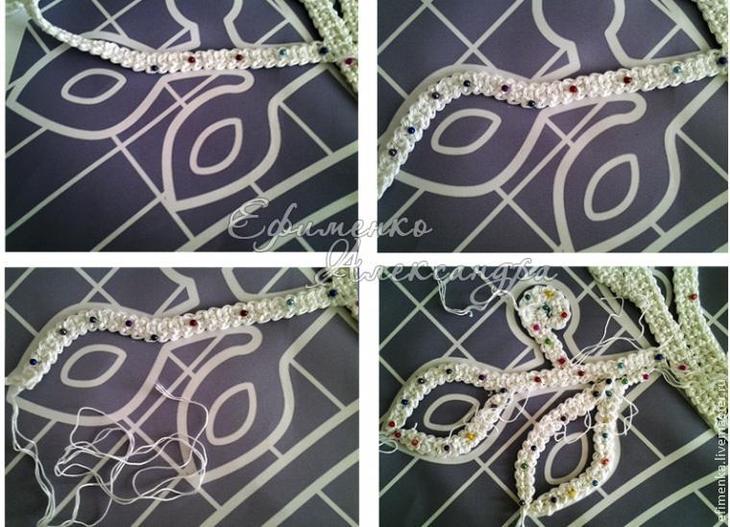 Мастер-класс: изголовье кровати в техники вязания крючком и вышивки