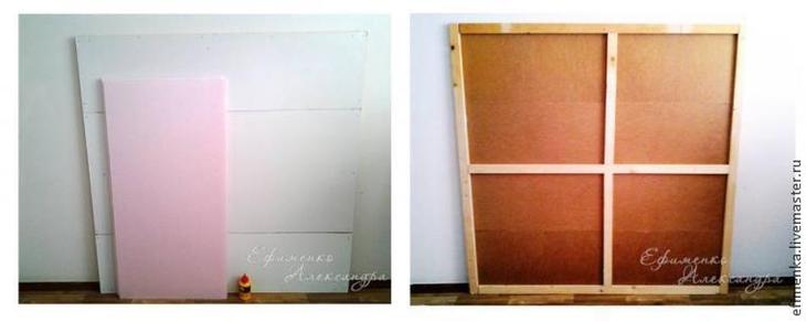 Мастер-класс: изголовье кровати в техники вязания крючком и вышивки