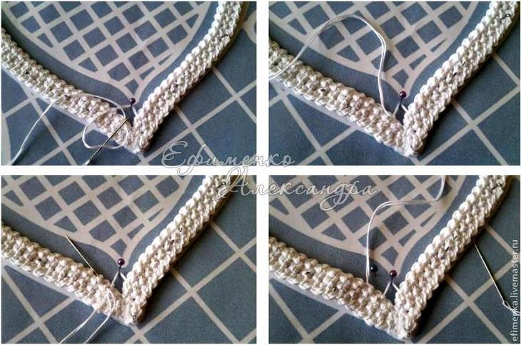 Мастер-класс: изголовье кровати в техники вязания крючком и вышивки