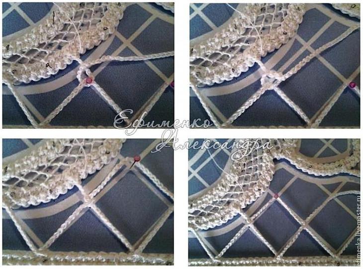 Мастер-класс: изголовье кровати в техники вязания крючком и вышивки