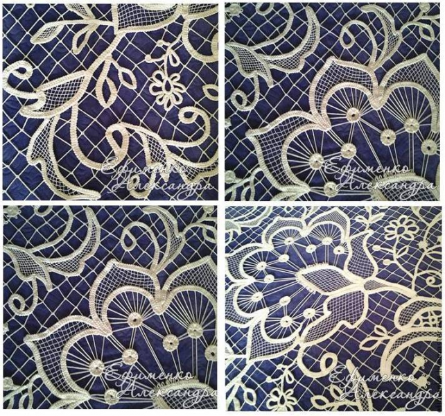 Мастер-класс: изголовье кровати в техники вязания крючком и вышивки