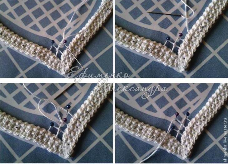 Мастер-класс: изголовье кровати в техники вязания крючком и вышивки