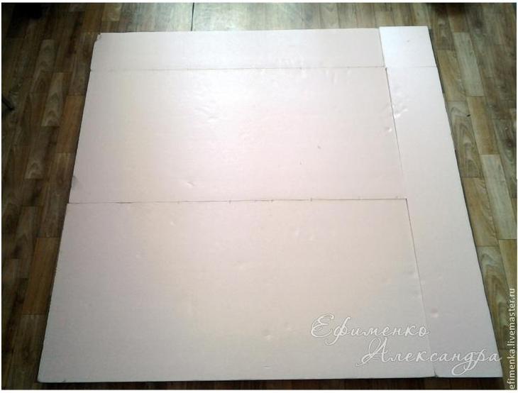 Мастер-класс: изголовье кровати в техники вязания крючком и вышивки