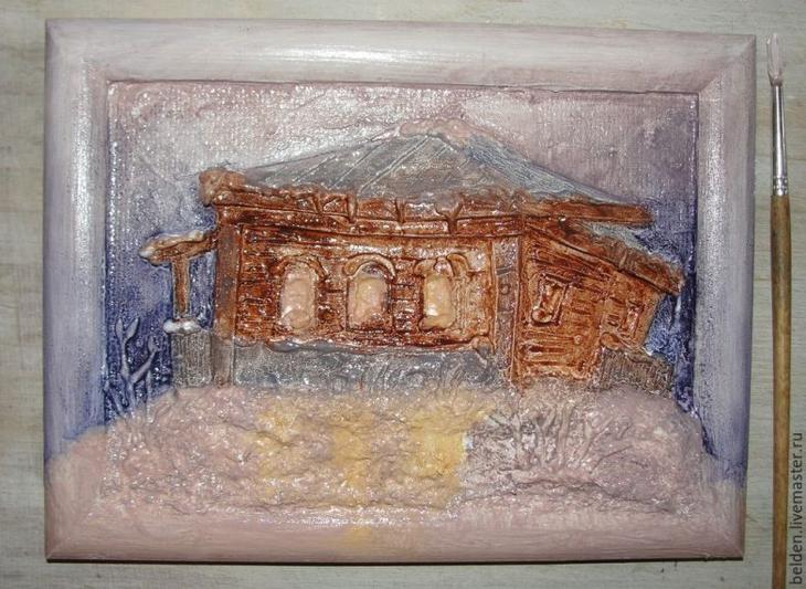 Объемные картины из картона