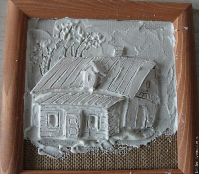 Объемные картины из картона