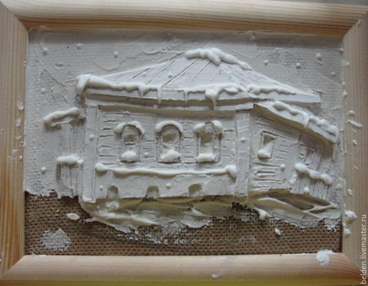 Объемные картины из картона