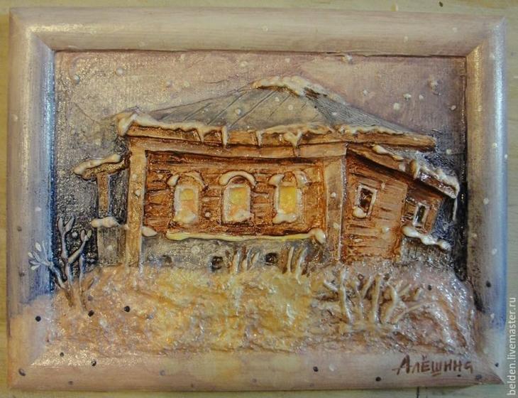 Объемные картины из картона