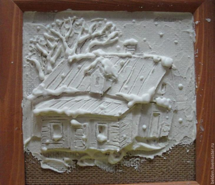 Объемные картины из картона