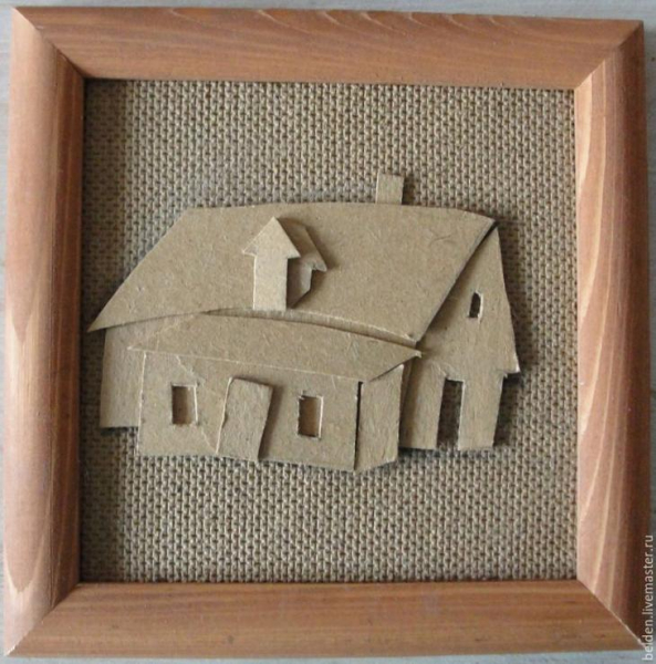 Объемные картины из картона