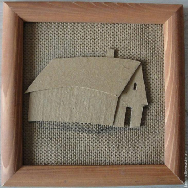 Объемные картины из картона