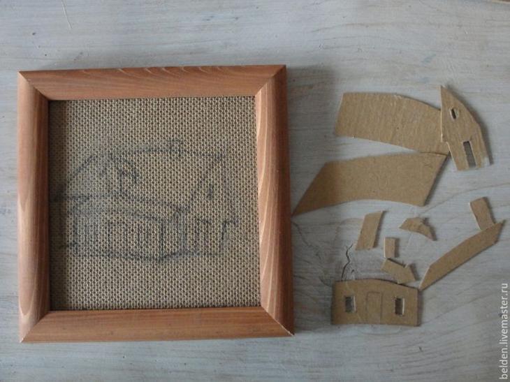 Объемные картины из картона