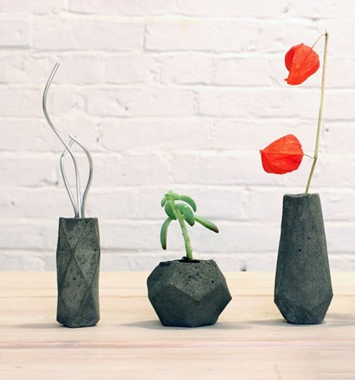 Оригинальное применение бетона в интерьере