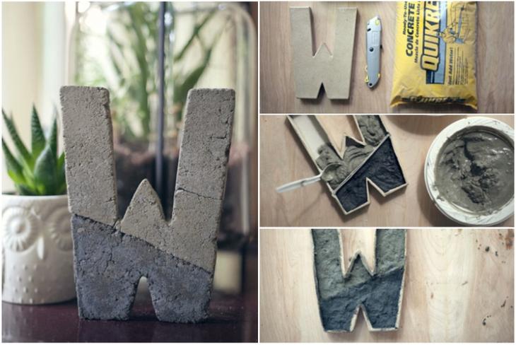 Оригинальное применение бетона в интерьере