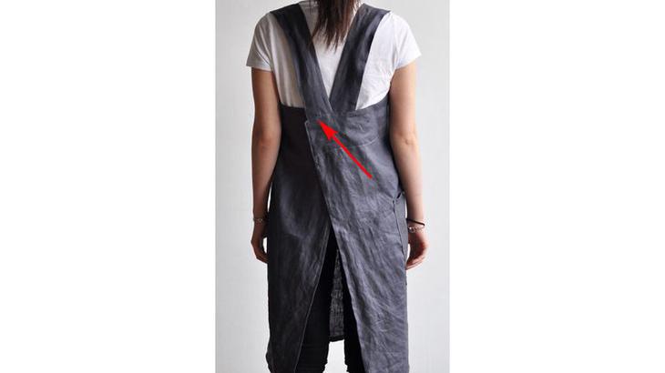 Оригинальный фартук с запахом своими руками