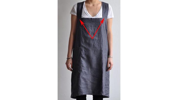 Оригинальный фартук с запахом своими руками