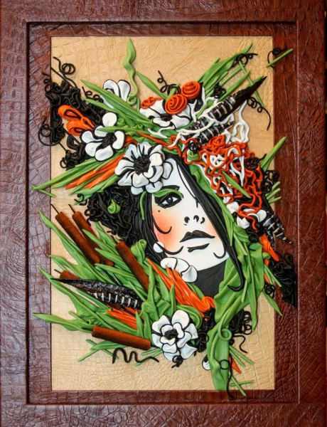 Панно из кожи своими руками — пошаговая инструкция для начинающих