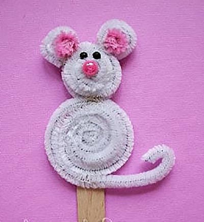 Поделки для детей из пушистой проволоки