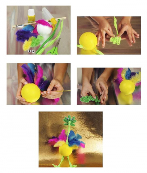 Поделки для детей из пушистой проволоки