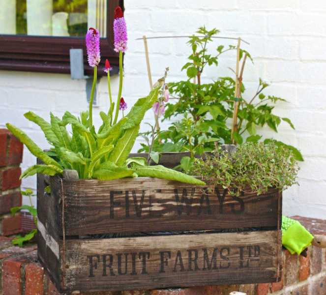 Примеры использования старых деревянных ящиков