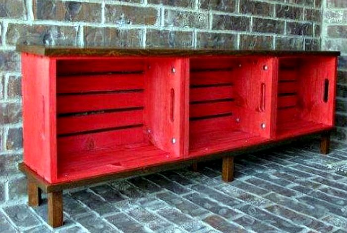 Примеры использования старых деревянных ящиков