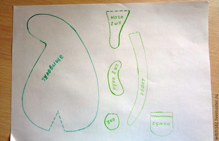 Шьем своими руками карманного зверька Мышонка-почтальона