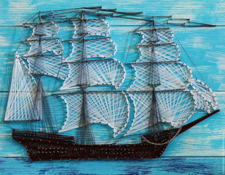 Стринг-арт: мастер-классы для начинающих, эскизы и схемы