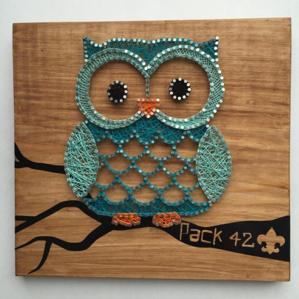 Стринг-арт: мастер-классы для начинающих, эскизы и схемы