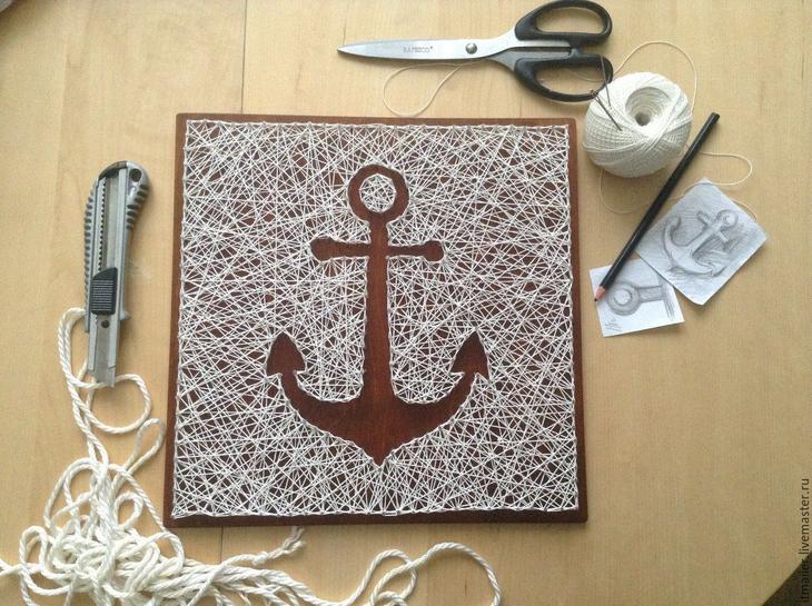 Стринг-арт: мастер-классы для начинающих, эскизы и схемы