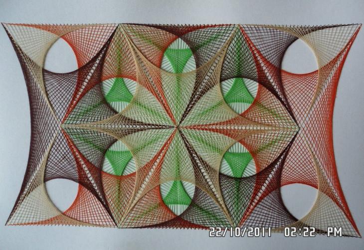 Стринг-арт: мастер-классы для начинающих, эскизы и схемы