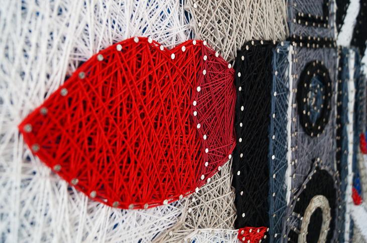 Стринг-арт: мастер-классы для начинающих, эскизы и схемы