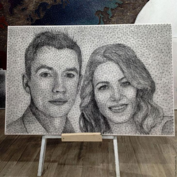 Стринг-арт: мастер-классы для начинающих, эскизы и схемы