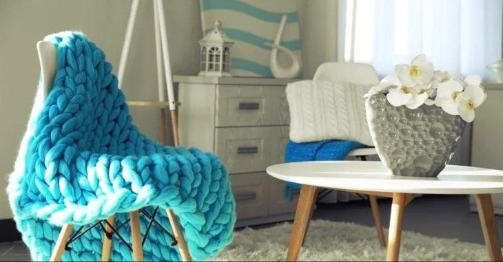 Удивительные идеи для вязаной мебели