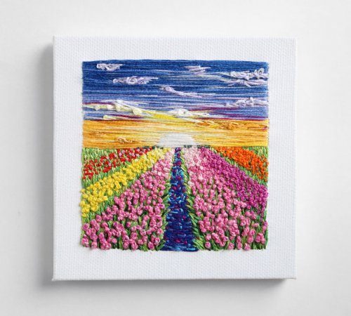 Вышитые пейзажи