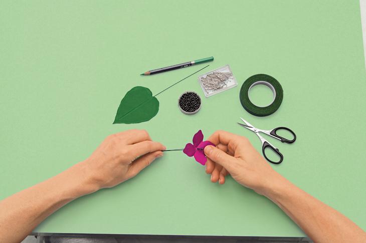 Букет гортензий своими руками