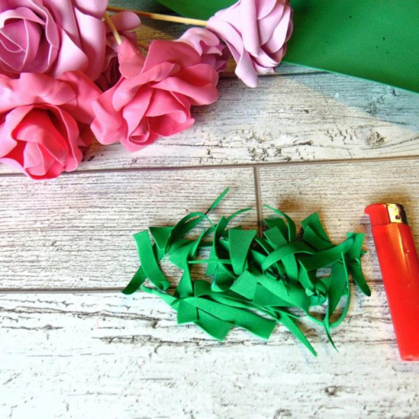 Букет из фоамирана