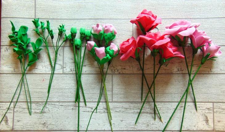 Букет из фоамирана