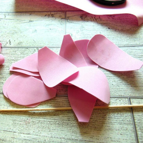 Букет из фоамирана