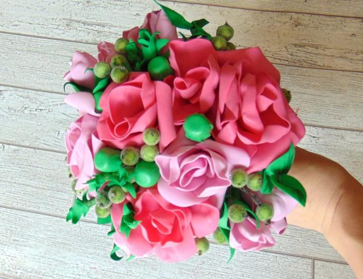 Букет из фоамирана