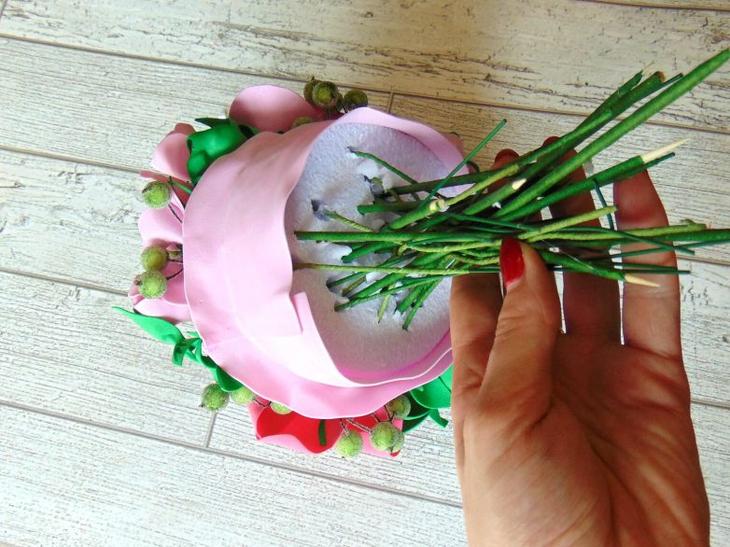 Букет из фоамирана