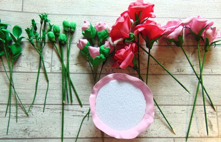 Букет из фоамирана